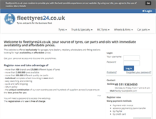 Tablet Screenshot of fleettyres24.co.uk